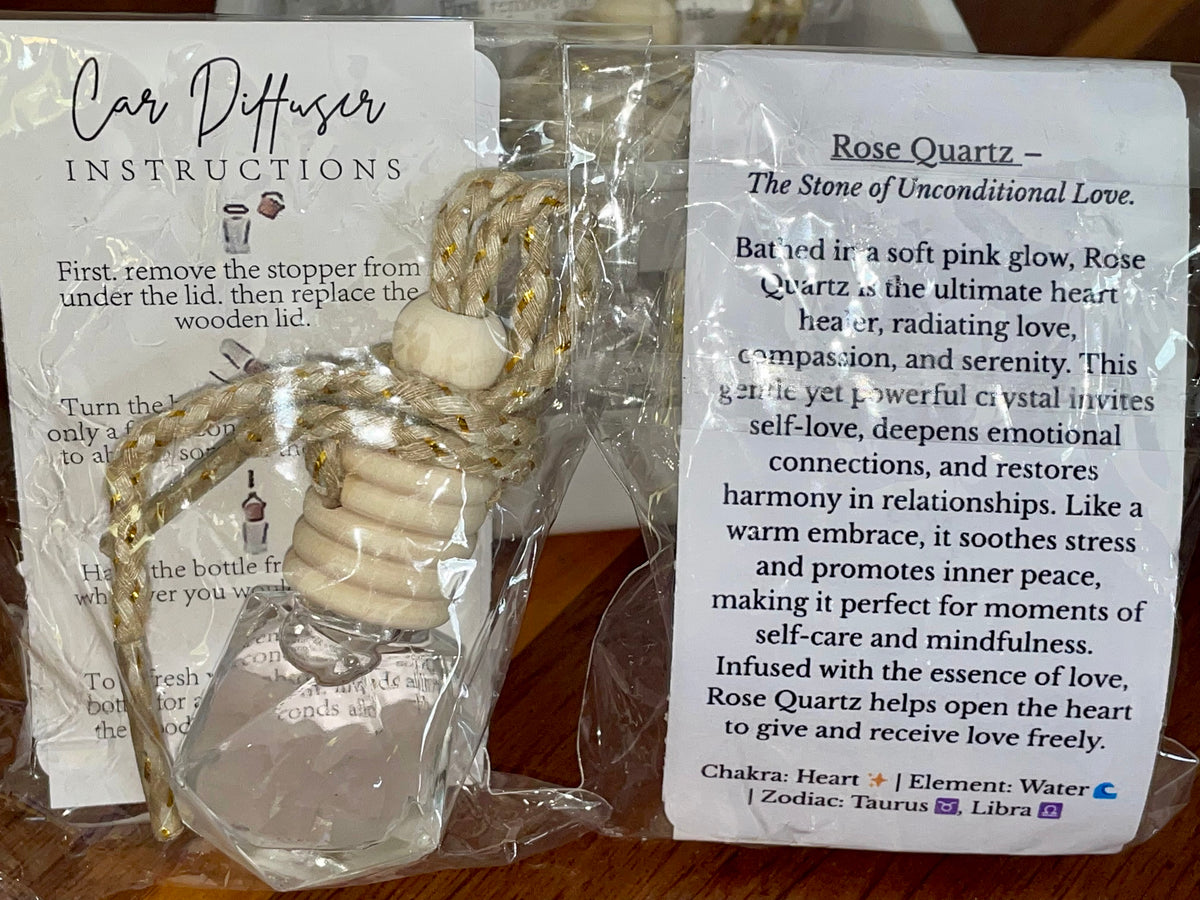 Crystal Infused Glass Car Diffuser