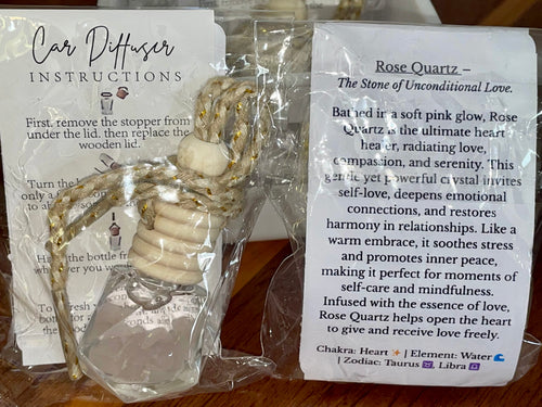 Crystal Infused Glass Car Diffuser
