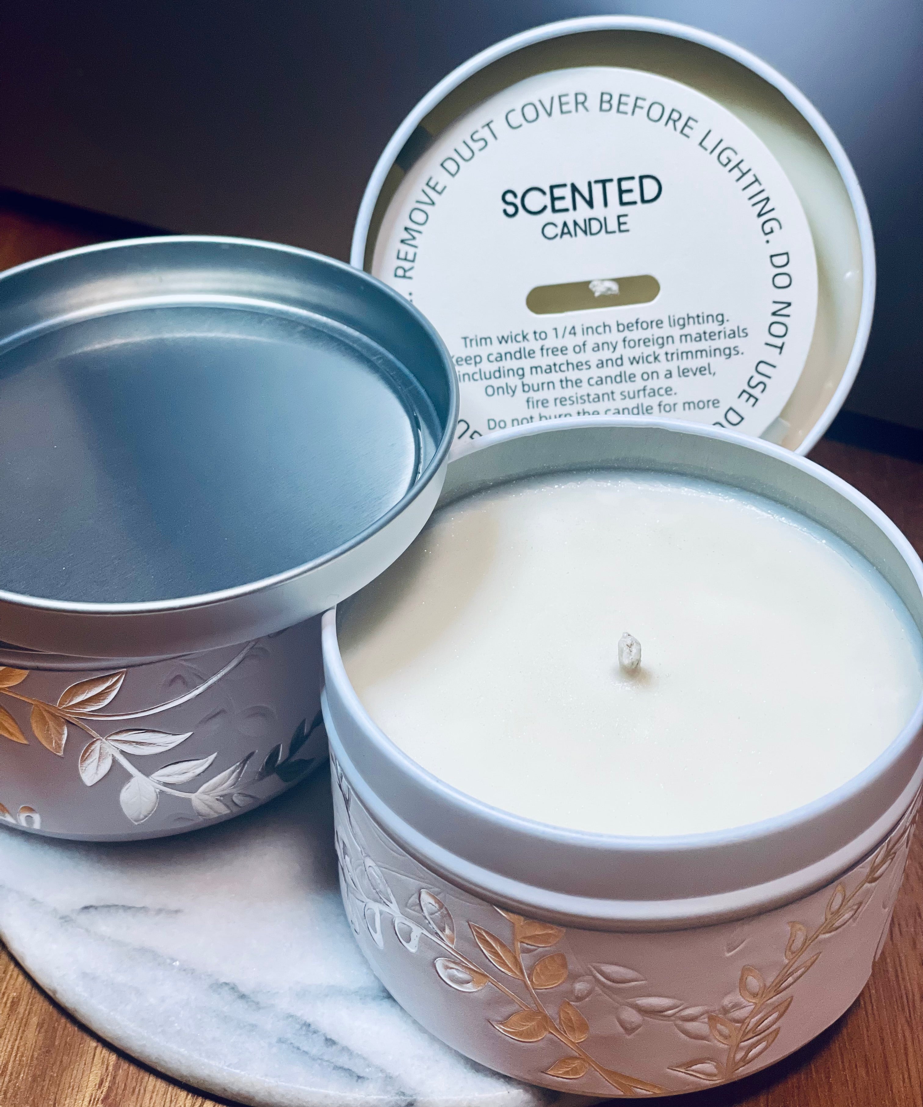 Matte White Luxe Tin
