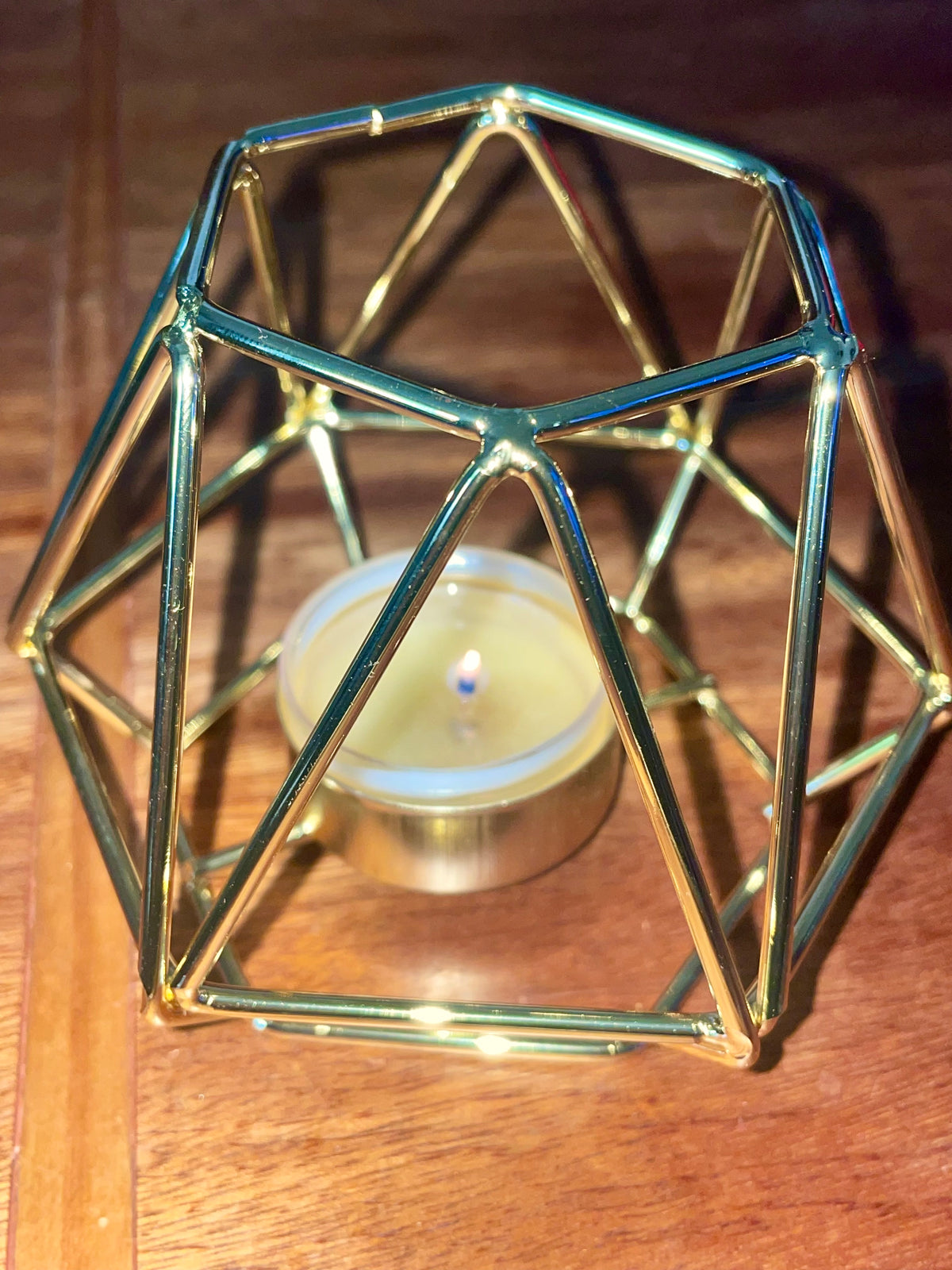 Geometric Metal Tea-light Holders