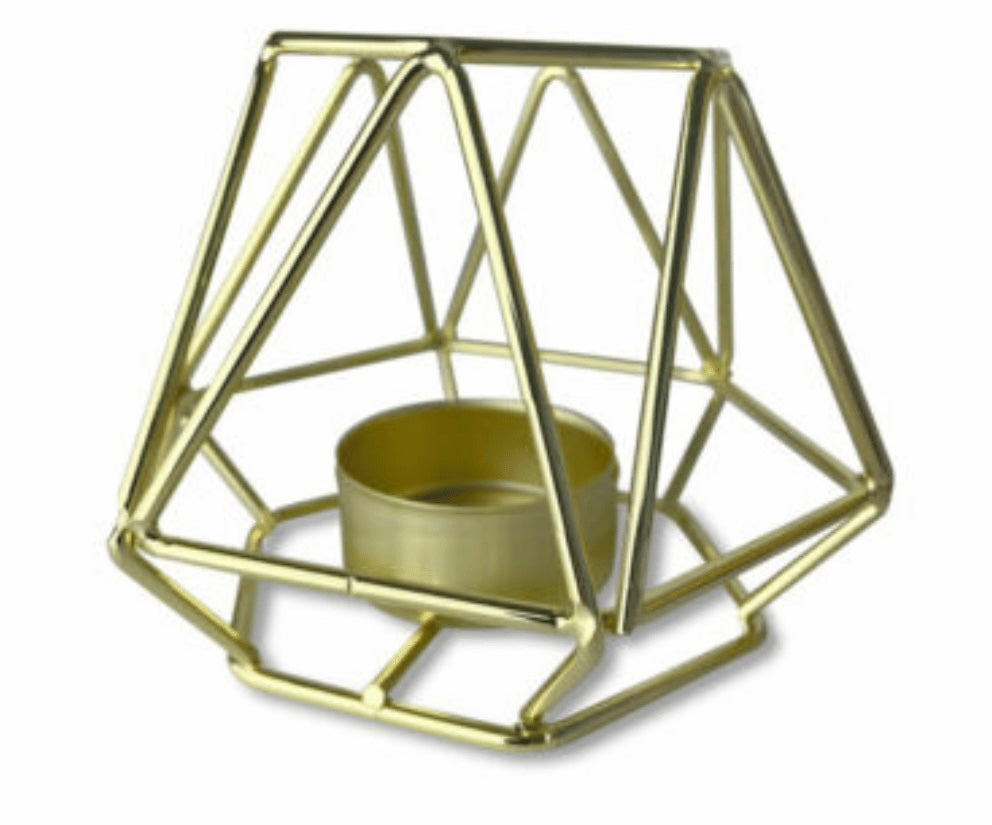 Geometric Metal Tea-light Holders